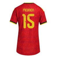 Stroje piłkarskie Belgia Thomas Meunier #15 Koszulka Podstawowej dla damskie MŚ 2026 Krótki Rękaw